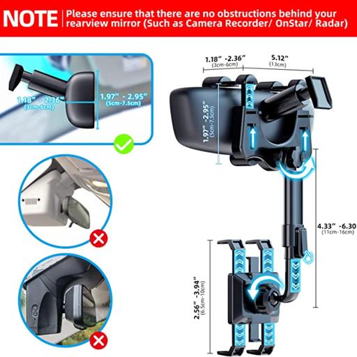 هولدر موبایل دور آینه ای